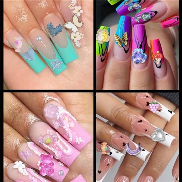 3D Bear Candy Nail Charms, Assorted Color - Picture 1 of 7